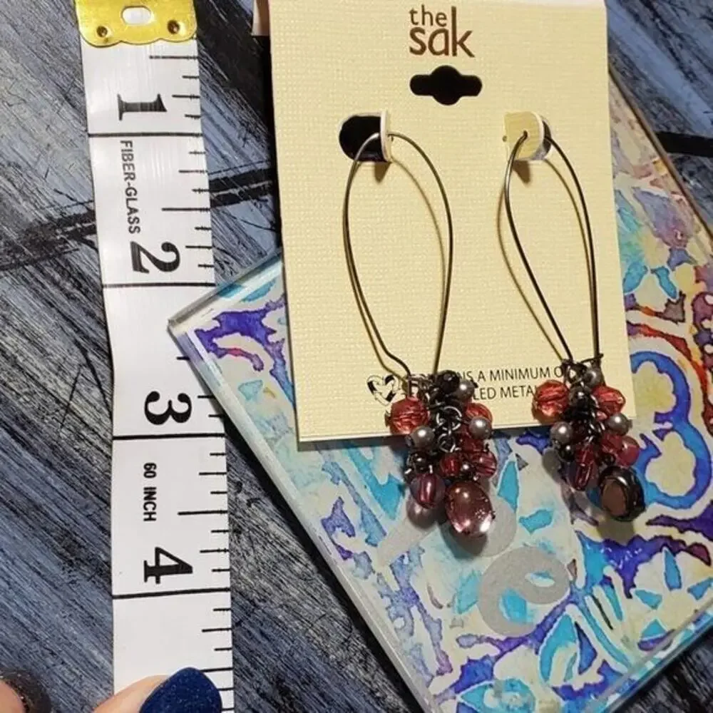 NEW the Sak jeweled chandelier earrings‎